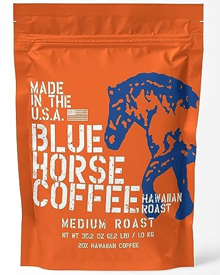 Farm-fresh: Blau Horse Hawaiian Roast Kaffee - Medium R