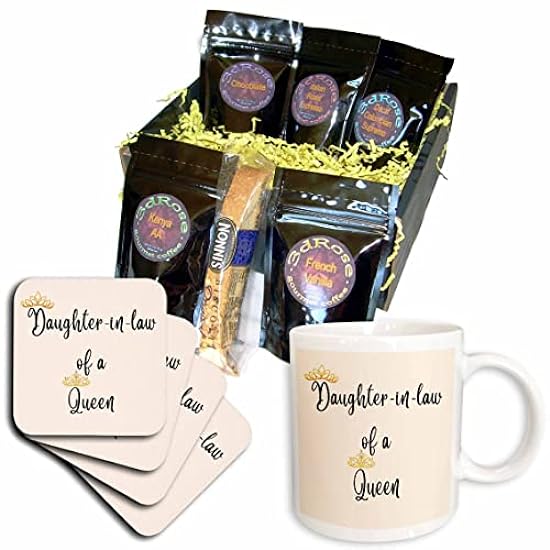 3dRose Image of quote daughter in law of a queen - Kaffee Gift Baskets (cgb-365259-1) 759355142