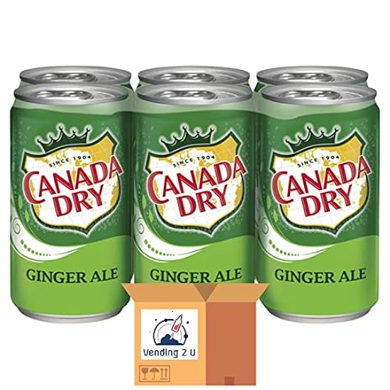 Canada Dry Ginger Ale Soda 7.5oz Mini Cans, 18 Units 35