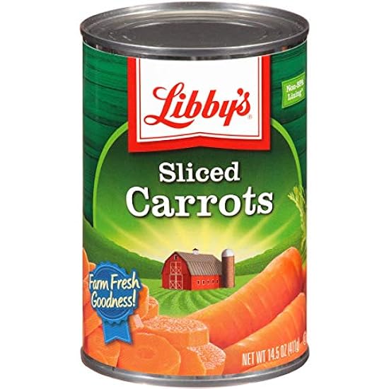 Libbys Medium Sliced Carrots, 14.5 oz.can, 24 cans per 
