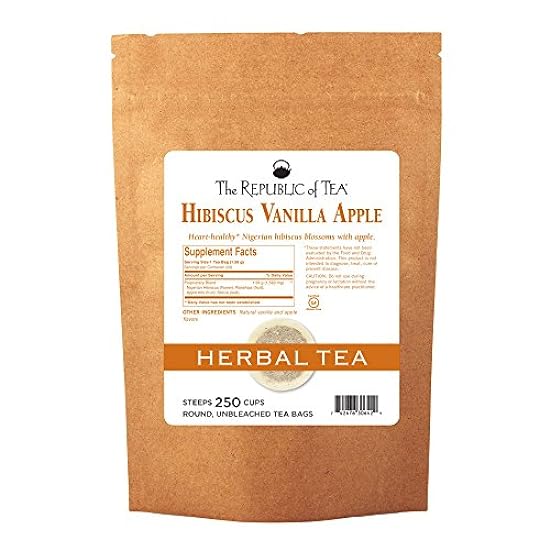 The Republic of Tea, Hibiscus Vanilla Apple Superflower