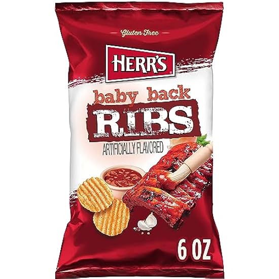 Herr’s Potato Chips, Baby Back Ribs Flavor, Gluten Free