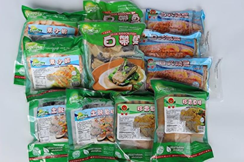 Vegefarm Vege SEAFOOD Variety Pack 11 bags NON-GMO, Pla