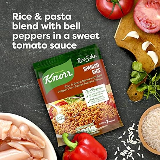 Knorr Rice Sides For a Tasty Rice Side Dish Spanish Rice No Artificial Flavors, No Preservatives, No Added MSG 5.6 oz, Pack of 36 606896263