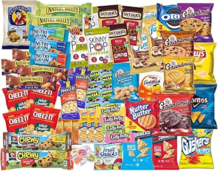 Snacks Box Variety Pack Care Package Mix Assortment Val