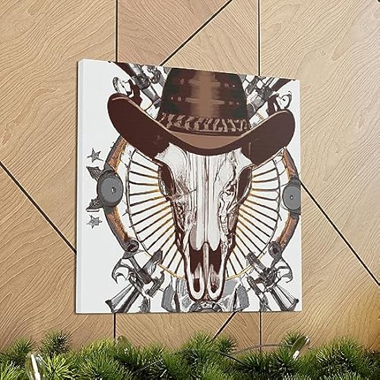 Cow Skull in Steampunk - Canvas 16″ x 16″ / Premium Gallery Wraps (1.25″) 928671650