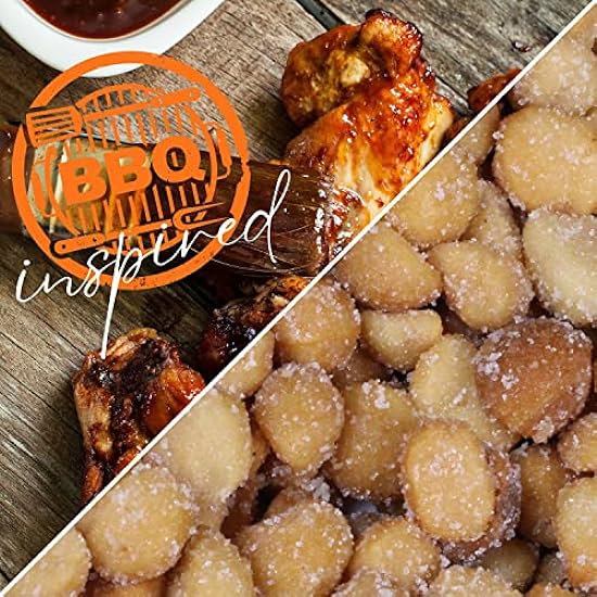 BBQ Honey Roasted Macadamia by It´s Delish, 2 lbs Bulk | Gourmet Macadamia Nuts in Honey Sugar Coating and Barbecue Seasoning, Sweet & Savory Nut Snack - Vegan, Kosher Parve 644764201