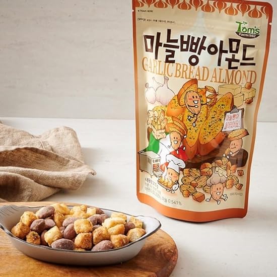 [Official Gilim HBAF] 5 Flavors Almonds Baked Corn 190g, Roasted Onion 190g, Honey Butter 190g, Spicy Buldak 190g, Garlic Bread 190g, Healthy Korean Almond, Nutritious Snack Gift Party Pack 28498800