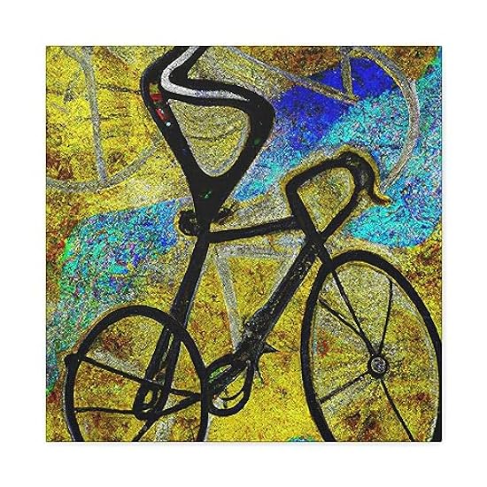 Biking The Open Road - Canvas 20″ x 20″ / Premium Galle