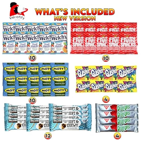 Snack Box Variety Pack Care Package (84 Count) Snacks Gift Variety Pack Assorted Packaged Granola Bars, Nuts, Trail Mix, and Fruit Snacks - Great for Home, Work, Grab and Go, Office, College Student 222757378