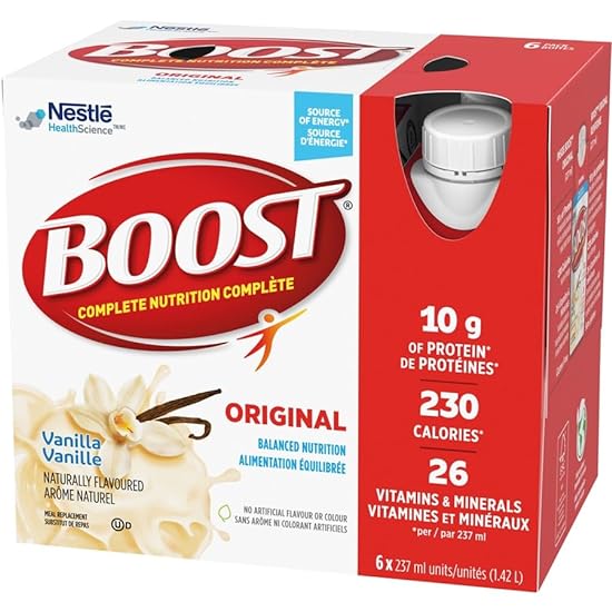 Boost Original Vanilla Meal Replacement Drink, 12 x 237ml/8 fl. oz. (Pack of 2) Shipped from Canada 917955462
