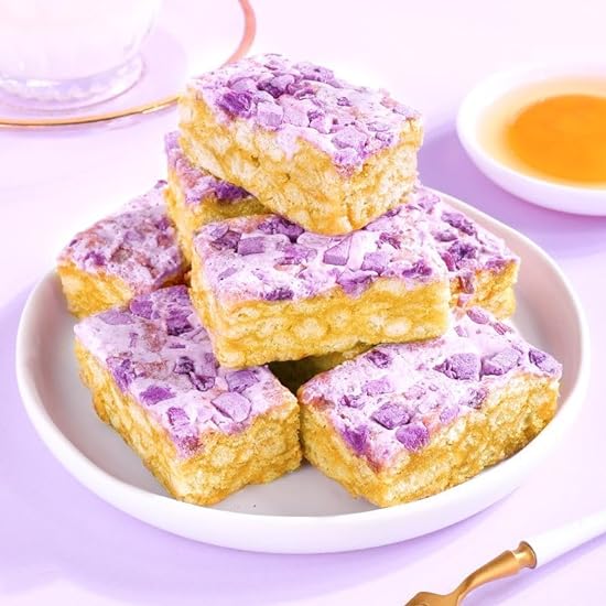 Purple Potato Taro Paste Sachima Biscuit,Healthy nutrit
