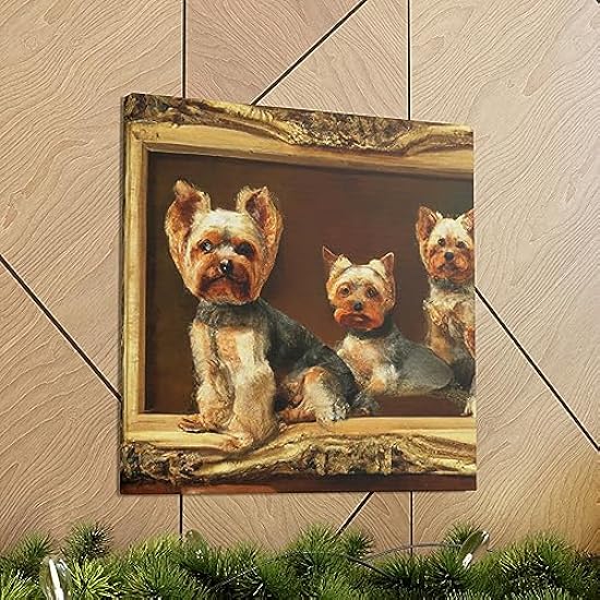 Yorkshire Terrier Symmetry - Canvas 16″ x 16″ / Premium Gallery Wraps (1.25″) 200133767