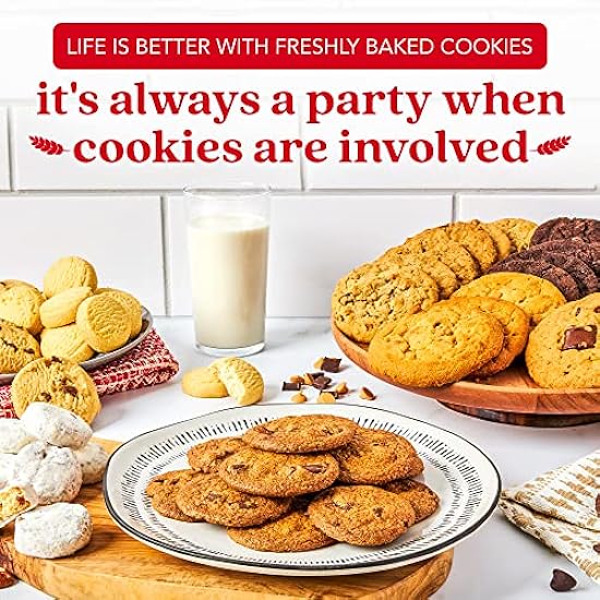 David´s Cookies 2lbs Assorted Flavors Fresh Baked Gourmet Cookies Gift Tin - Handmade with Premium Ingredients, All Natural, No Preservatives - Great Gift For All Occasions 342862542