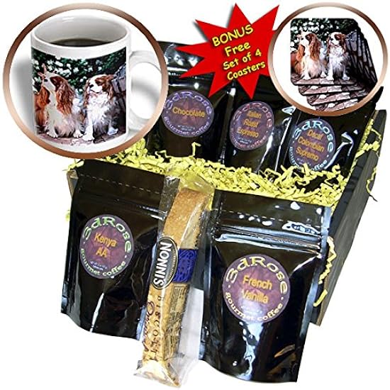 3dRose Two Blenheim Cavalier King Spaniel - Kaffee Gift Baskets (cgb_1172_1) 539165180